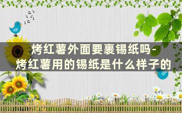 烤红薯外面要裹锡纸吗- 烤红薯用的锡纸是什么样子的